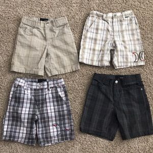 4 Pair Hurley Boys Shorts, Size 5